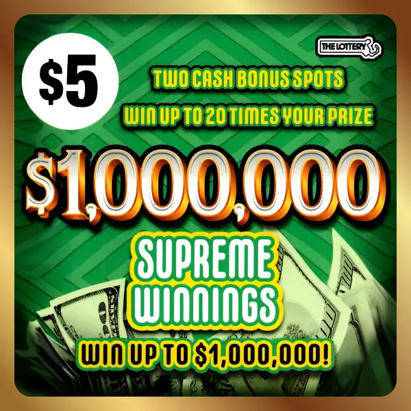 Teaser image of $1,000,000 Supreme Winnings with price $5
