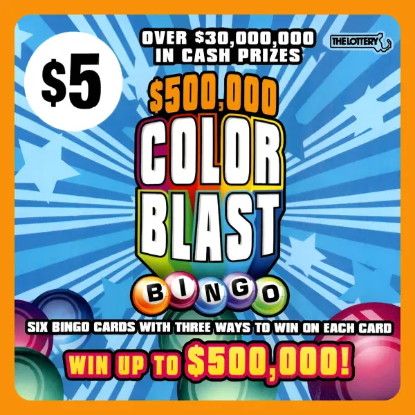 Teaser image of $500,000 Color Blast Bingo with price $5